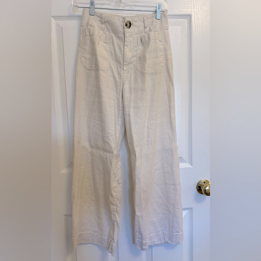 Maeve by Anthropologie Colette Cropped Wide-Leg Pants